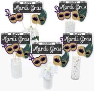 mardi gras masquerade centerpiece toppers logo