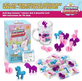 img 1 attached to 🦄 Water Growing Unicorn 16 Pack - Exciting Expandable Party Favors for Girls, Fantastic Stocking Stuffers for Kids - Amazing Party Supplies - Perfect Gift for Children - Easter Egg Fillers