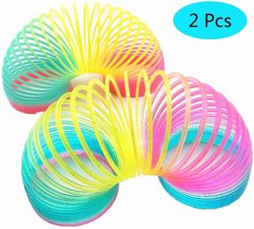 img 4 attached to Unleash the Fun with the Enchanting Magic Spring Rainbow Slinky Toy