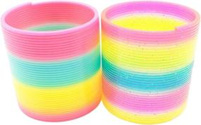 img 3 attached to Unleash the Fun with the Enchanting Magic Spring Rainbow Slinky Toy