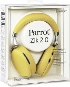 img 2 attached to 🎧 Parrot Zik 2.0 Yellow Wireless Noise Cancelling Headphones - Ultimate Sound Experience