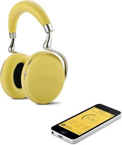 img 1 attached to 🎧 Parrot Zik 2.0 Yellow Wireless Noise Cancelling Headphones - Ultimate Sound Experience