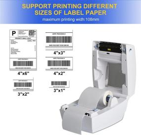 img 1 attached to 🏷️ Efficient Thermal Label Printer: Tapsin 4x6 for Shipping, Compatible with Amazon, eBay, Etsy & FedEx, One-Click Setup on Windows and Mac