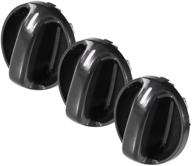 🔴 ac climate control knob set of 3 - replacement for toyota tundra 2000-2006 - replaces oem 55905-0c010, 559050c010 - air conditioner switch replacement logo