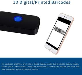 img 3 attached to Compact Bluetooth Wireless Barcode Scanner - Symcode USB Handheld 1D CCD Barcode Reader for POS/Android/iOS/iMac/iPad