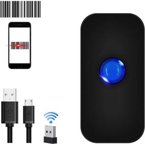 img 4 attached to Compact Bluetooth Wireless Barcode Scanner - Symcode USB Handheld 1D CCD Barcode Reader for POS/Android/iOS/iMac/iPad