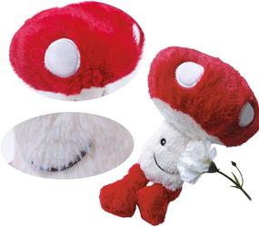 img 2 attached to Esstaa Stuffed Vegetable Mushroom Plush Toy Pillows - Soft, Cute, and Gift-worthy for Kids, Girls, Boys, and Friends (8.3 inch)