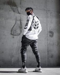 img 2 attached to 👕 Fabric Universe: Cutting-edge Techwear Graphics in Streetwear Men's Clothing