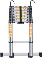 🪜 handvoll telescoping ladder 15.5ft aluminum extension folding ladder - portable multi-purpose telescopic ladder with slip-proof feet - heavy duty and convenient logo