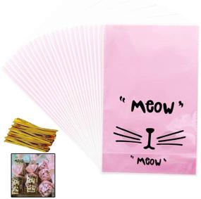 img 4 attached to 50Pcs Clear Treat Cellophane Twist