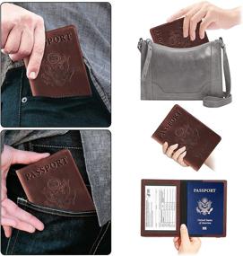img 1 attached to Ciana Leather Passport Holder Protector Travel Accessories for Passport Covers