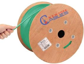 img 4 attached to 1000ft Bulk Ethernet Cable - CAT6A Plenum (CMP), 100% Solid Bare Copper, 750MHz, 23AWG, UTP, Quality Tested - High Bandwidth & Stable Performance - Multi-Color Options (Green)