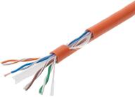 satmaximum cat6 1000ft utp orange ethernet solid cable 550mhz lan cable 23awg rj45 network wire bulk (orange) can be translated into: satmaximum cat6 1000ft utp orange ethernet solid кабель 550mhz lan кабель 23awg rj45 сетевой провод на вес (orange) логотип