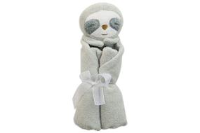 img 1 attached to Серая одеяло Слоп Ангел Дир "Grey Sloth Angel Dear Blankie