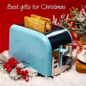 img 3 attached to 🧡 Keenstone Toaster 2 Slice - Retro Stainless Steel with Defrost/Reheat/Cancel Function, Timer, Wide Slot, Removable Crumb Tray - Blue