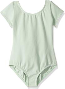 img 1 attached to Capezio Short Sleeve Leotard: Stylish Girls' Clothing for Jumpsuits & Rompers