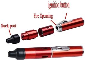 img 2 attached to 🔥 Fengfang Jet Gas Flame Butane Torch Handheld Lighter (Red): Superior Quality Ignition Solution