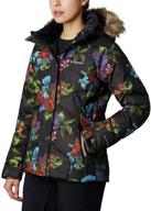 🌸 columbia women's floral jacket in medium: a stylish addition to your women's clothing collection logo