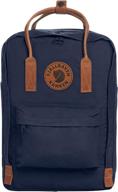 fjällräven kånken no. 2 laptop 15" navy one size: stylish and functional backpack with laptop compartment logo