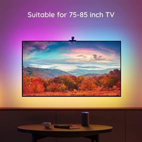 img 3 attached to 📺 Govee Immersion RGBIC LED Backlights for 75-85 inch TVs, 16.4ft WiFi TV Backlights with Camera, Alexa & Google Assistant Compatible, App Control, Scene Mode, H6199 TV LED Lights