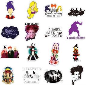 img 3 attached to 🧙 50Pcs Witch Hocus Pocus Stickers: Waterproof Vinyl Graffiti Patches for Water Bottle, Laptop, Car, and More!