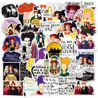🧙 50pcs witch hocus pocus stickers: waterproof vinyl graffiti patches for water bottle, laptop, car, and more! logo