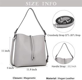HOXIS Studded Tassel Zipper Pocket Faux Suede Leather Cross Body Bag Womens  Purse (Black): Handbags