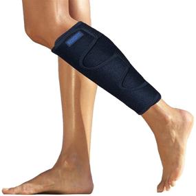 img 4 attached to 🦵 Ultimate Shin Splint Relief: Calf Brace for Torn Muscles and Lower Leg Injuries – Superior Neoprene Runners' Wrap for Strains, Tears, and Splints – Unisex Shin & Calf Compression Sleeve