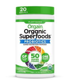 img 4 attached to Orgain Organic Green Superfoods Powder - Original Blend with Antioxidants, Probiotics, and Dietary Restrictions Friendly - 0.62 Pound (Packaging May Vary)