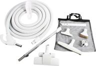 🪠 cen-tec systems central vacuum kit, 35 ft. low voltage hose, light gray логотип