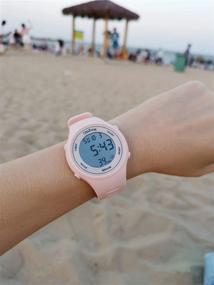 img 3 attached to 🌊 Waterproof Digital Watch for Teenage Girls and Women, with Back Light and Sports Features (Suitable for Ages 11-15)