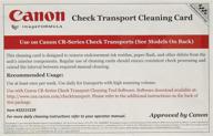 enhance canon cr-series check scanners with cleaning cards (box of 15) logo