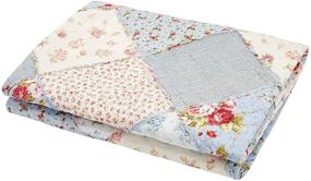 img 1 attached to Patchwork Quilted Coverlets Reversible Bedspread