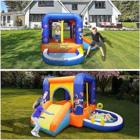 img 1 attached to 🏀 Pomatoy Inflatable Toddlers Basketball for Outdoor Fun: A Perfect Playmate for Active Little Ones