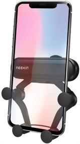 img 4 attached to 📱 Neekin Car Phone Mount - Air Vent Phone Holder [360° Rotation] for iPhone 11 Pro Max, Xs Max, X, XR, 8, 7 Plus, Samsung Galaxy S10E, S9, Note10, S8, S7, S6, S5 & More