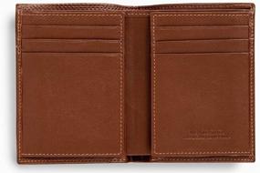 img 3 attached to Cognac Vertical Grain Leather Wallets: Stylish Men's Accessories for Optimal Organization