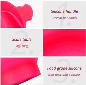 img 2 attached to 🍿 KUFUNG Kitchen Silicone Microwave Popcorn Popper Collapsible Bowl, BPA Free, Quick & Easy, Siz: Small, Color: Rose Red