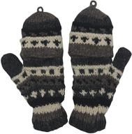 🌈 rainbow men's convertible fingerless mittens by kayjaystyles - stylish gloves & mittens for all occasions logo