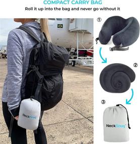 img 1 attached to 🌙 NeckSnug 4 Pack Sleep Kit: Memory Foam Travel Pillow, Contoured Sleep Mask, Ear Plugs & Carry Bag