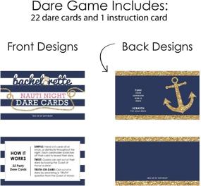 img 1 attached to 🎉 Nautical Bridal Shower and Bachelorette Party Game Scratch Off Dare Cards - 22 Count by Big Dot of Happiness: Last Sail Before the Veil