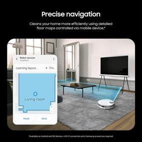 img 2 attached to 🤖 SAMSUNG Jet Bot+ Robot Vacuum with Clean Station, Automatic Emptying, Precision Cleaning, HEPA Filter, Intelligent Power Control, for Hardwood Floors, Carpets, Area Rugs - White