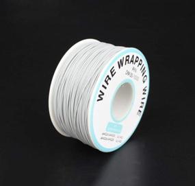 img 1 attached to 🔌 High-Quality PVC Coated Tin Plated Copper Wire for PCB Soldering - 30AWG, 105°C, White