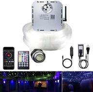 🌟 akepo 32w app twinkle fiber optic lights kit with music activation, rgbw star ceiling sky light, including 1000pcs 16.4ft/5m 0.03in/0.75mm optical fiber cable, 28key remote, and crystals for car & media room decoration логотип