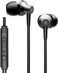 img 1 attached to Microphone Headphones Definition Compatible Smartphones Headphones