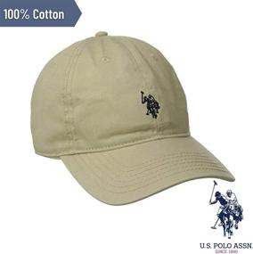 img 1 attached to 🧢 U.S. Polo Assn. Men's Washed Twill Cotton Baseball Hat with Pony Logo, Adjustable Strap and Curved Brim