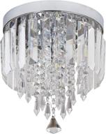 💡 flush mount mini crystal chandelier ceiling light for bedroom, hallway, bar, kitchen, bathroom pendant lamps logo