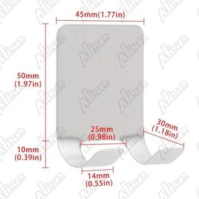 img 3 attached to 🚽 Alise Bathroom Self Adhesive Stainless Steel Mount, No Drilling Required