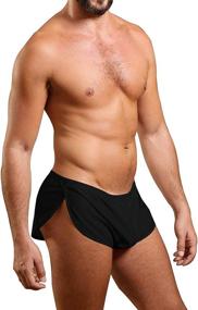 img 4 attached to 🩳 Mens High-Performance Mesh Shorts Featuring Extra-Large Side Slits