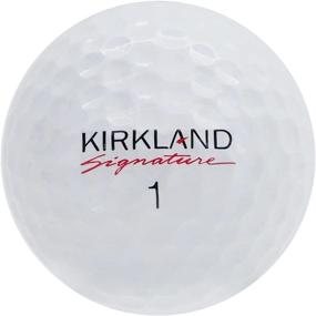 img 2 attached to Enhance Your Golf Performance: Kirkland Signature Three-Piece Urethane Cover Golf Ball v2.0 - 24 White Balls