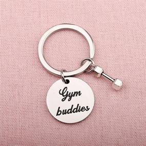 img 1 attached to SEIRAA Buddies Keychain Fitness Couples